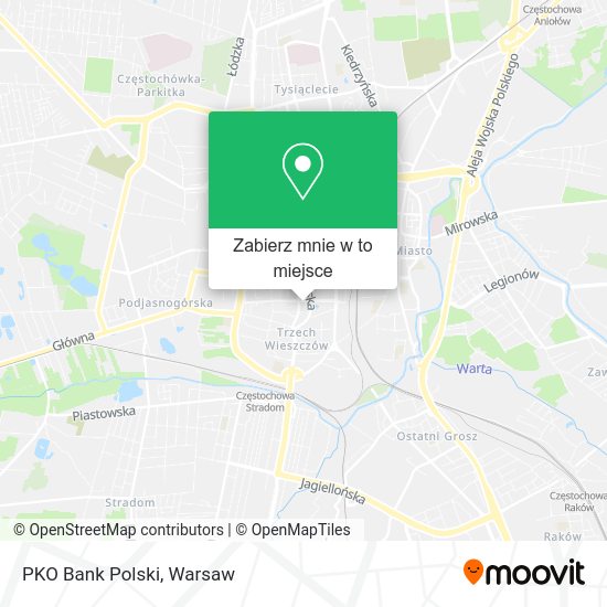 Mapa PKO Bank Polski