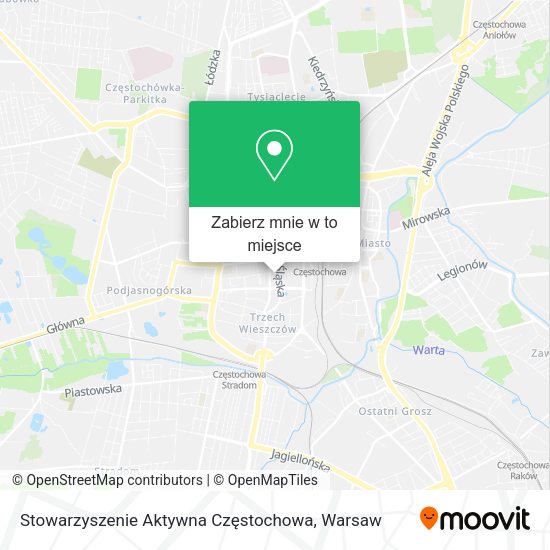 Mapa Stowarzyszenie Aktywna Częstochowa