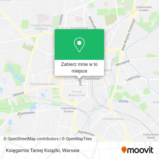 Mapa Księgarnia Taniej Książki