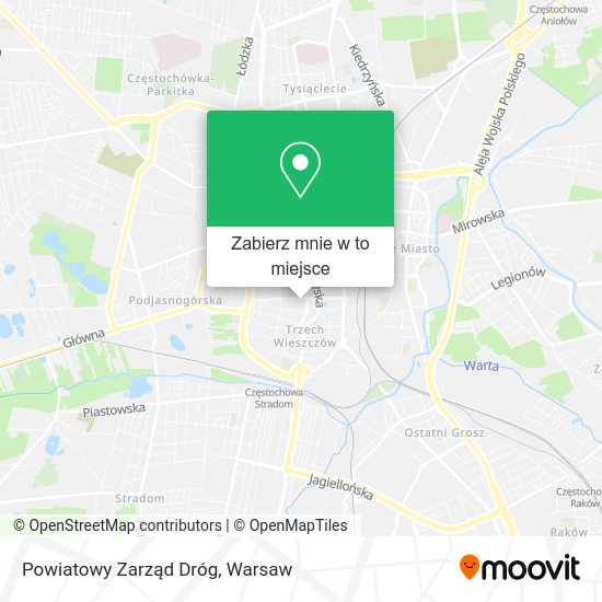 Mapa Powiatowy Zarząd Dróg