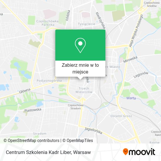 Mapa Centrum Szkolenia Kadr Liber