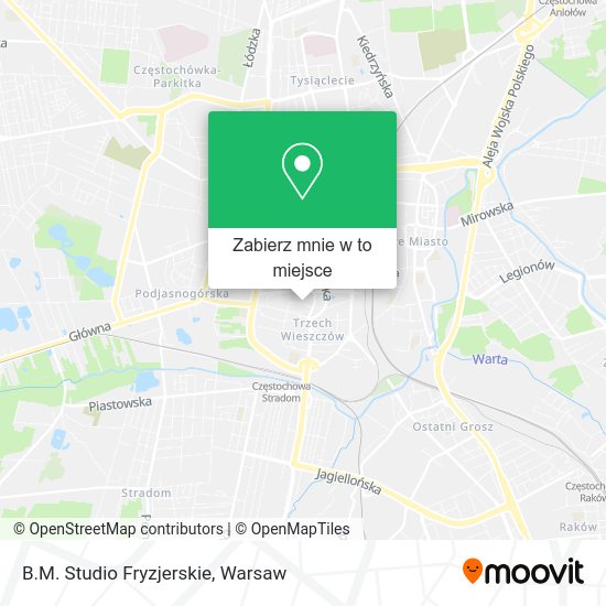 Mapa B.M. Studio Fryzjerskie