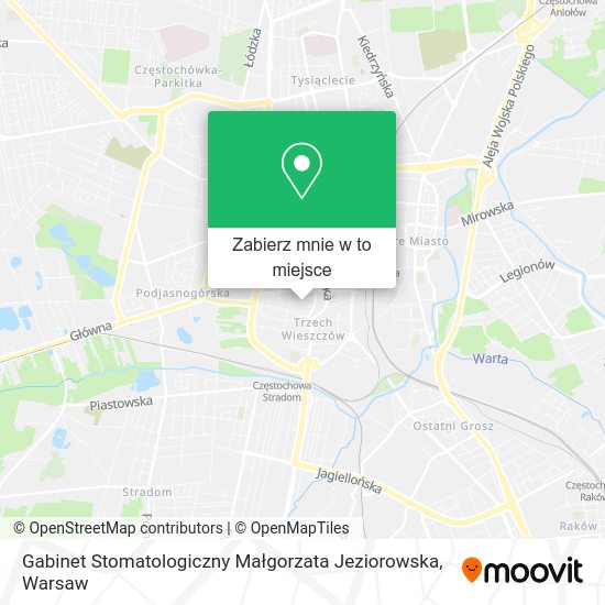 Mapa Gabinet Stomatologiczny Małgorzata Jeziorowska