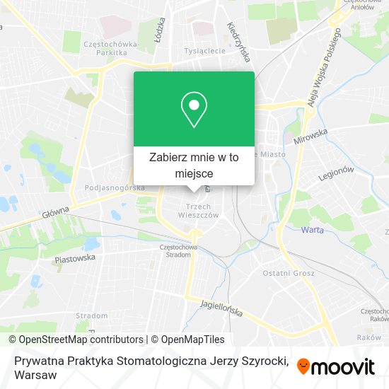 Mapa Prywatna Praktyka Stomatologiczna Jerzy Szyrocki