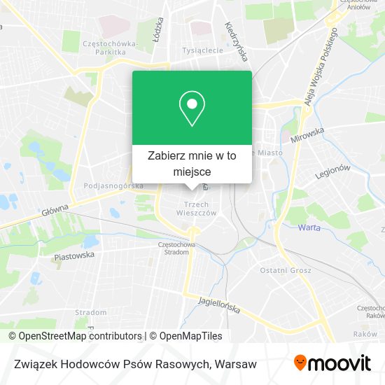 Mapa Związek Hodowców Psów Rasowych