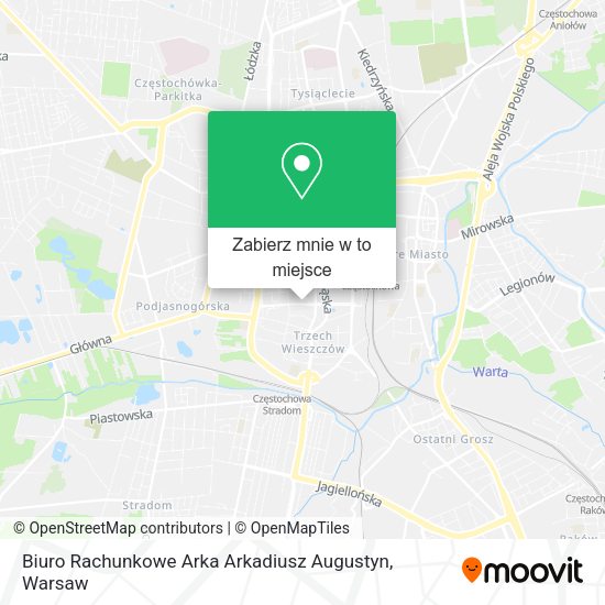 Mapa Biuro Rachunkowe Arka Arkadiusz Augustyn