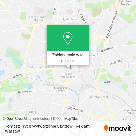 Mapa Tomasz Trych Wytwarzanie Szyldów i Reklam