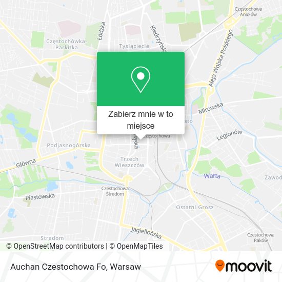 Mapa Auchan Czestochowa Fo