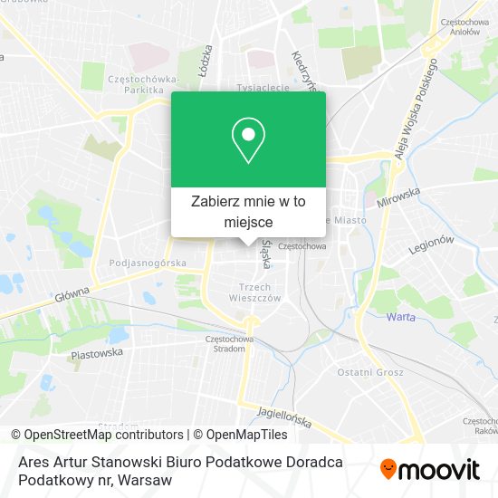 Mapa Ares Artur Stanowski Biuro Podatkowe Doradca Podatkowy nr