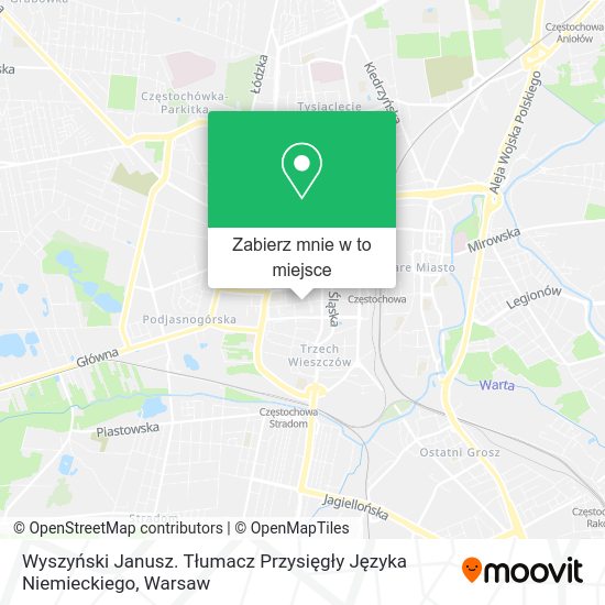 Mapa Wyszyński Janusz. Tłumacz Przysięgły Języka Niemieckiego