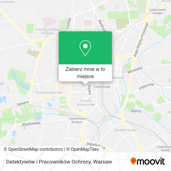 Mapa Detektywów i Pracowników Ochrony