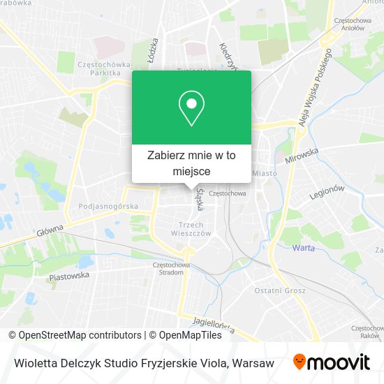 Mapa Wioletta Delczyk Studio Fryzjerskie Viola