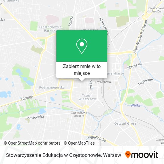 Mapa Stowarzyszenie Edukacja w Częstochowie