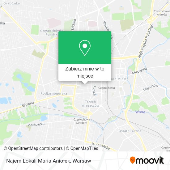 Mapa Najem Lokali Maria Aniołek