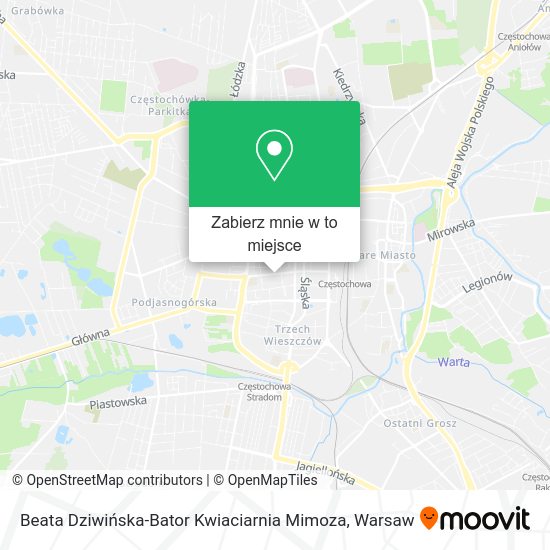 Mapa Beata Dziwińska-Bator Kwiaciarnia Mimoza