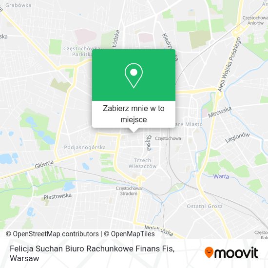 Mapa Felicja Suchan Biuro Rachunkowe Finans Fis