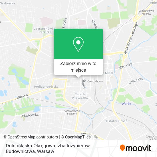 Mapa Dolnośląska Okręgowa Izba Inżynierów Budownictwa