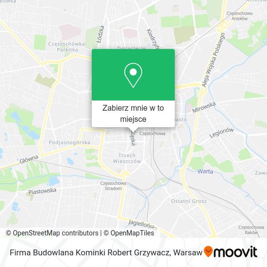 Mapa Firma Budowlana Kominki Robert Grzywacz