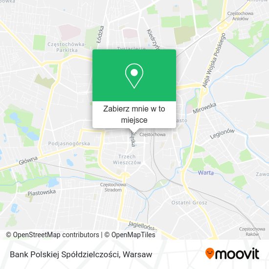 Mapa Bank Polskiej Spółdzielczości