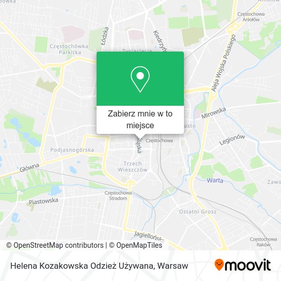 Mapa Helena Kozakowska Odzież Używana