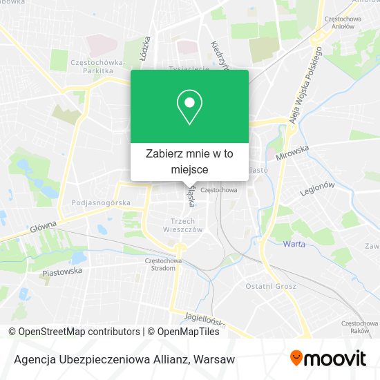 Mapa Agencja Ubezpieczeniowa Allianz