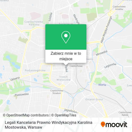 Mapa Legali Kancelaria Prawno Windykacyjna Karolina Mostowska