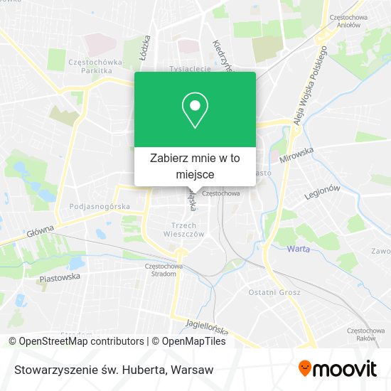 Mapa Stowarzyszenie św. Huberta