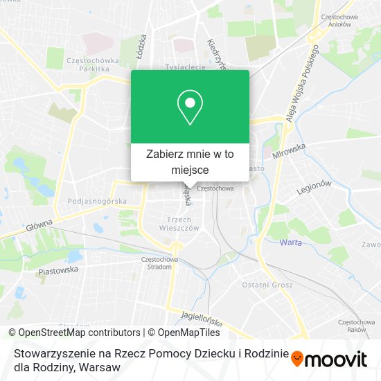 Mapa Stowarzyszenie na Rzecz Pomocy Dziecku i Rodzinie dla Rodziny