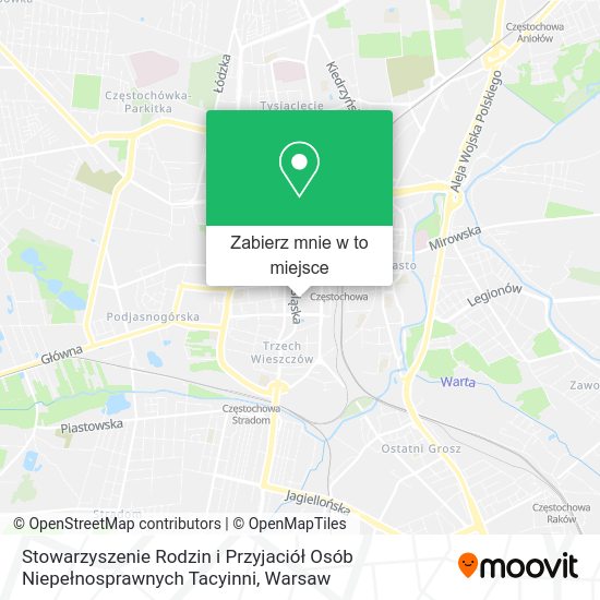 Mapa Stowarzyszenie Rodzin i Przyjaciół Osób Niepełnosprawnych Tacyinni