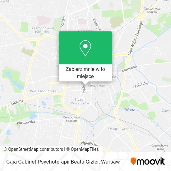 Mapa Gaja Gabinet Psychoterapii Beata Gizler