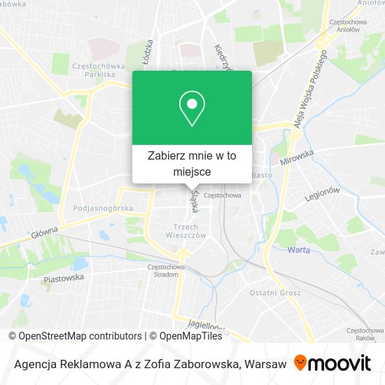 Mapa Agencja Reklamowa A z Zofia Zaborowska