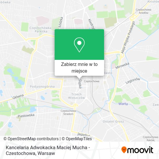 Mapa Kancelaria Adwokacka Maciej Mucha - Czestochowa