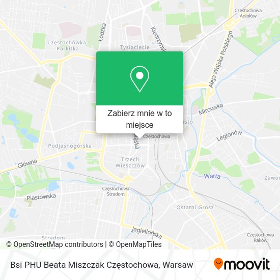 Mapa Bsi PHU Beata Miszczak Częstochowa