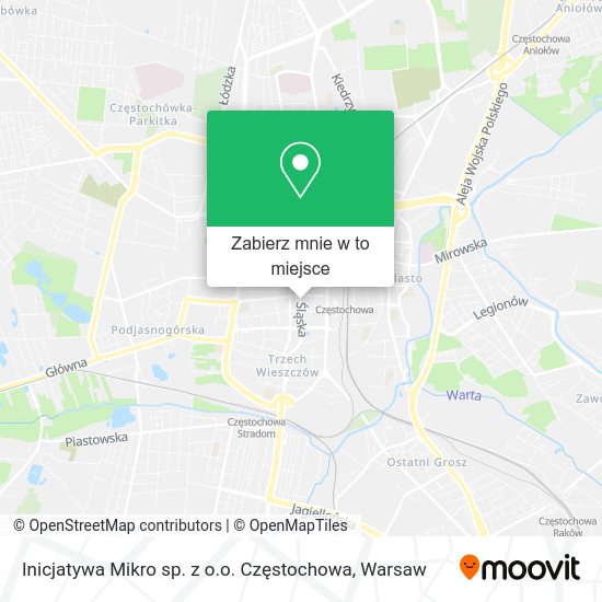 Mapa Inicjatywa Mikro sp. z o.o. Częstochowa