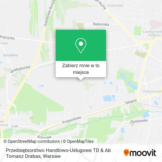 Mapa Przedsiębiorstwo Handlowo-Usługowe TD & Ab Tomasz Drabas