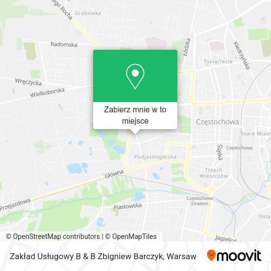 Mapa Zakład Usługowy B & B Zbigniew Barczyk