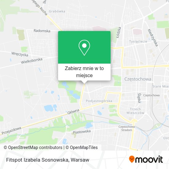 Mapa Fitspot Izabela Sosnowska