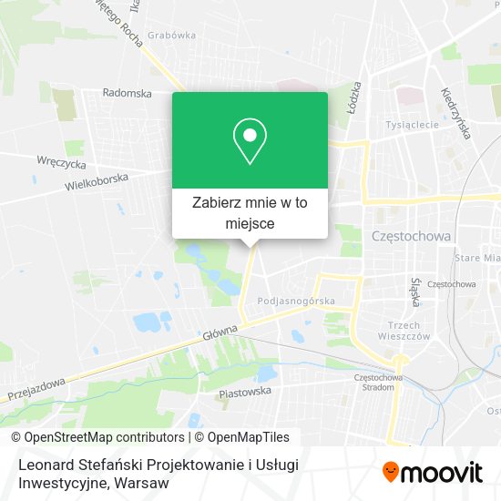 Mapa Leonard Stefański Projektowanie i Usługi Inwestycyjne