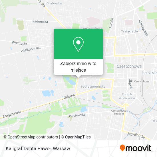 Mapa Kaligraf Depta Paweł