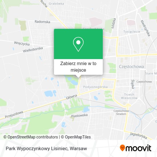 Mapa Park Wypoczynkowy Lisiniec