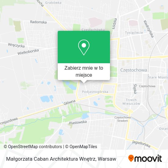 Mapa Małgorzata Caban Architektura Wnętrz