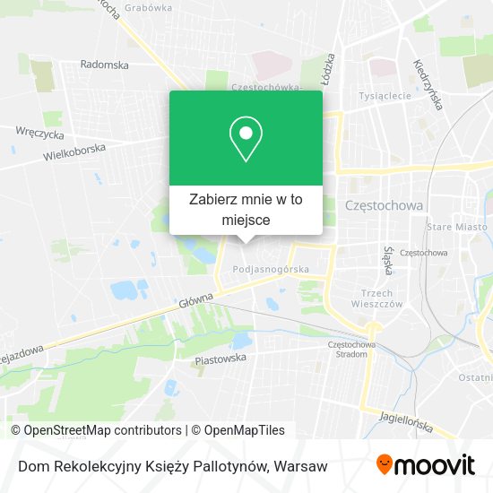 Mapa Dom Rekolekcyjny Księży Pallotynów