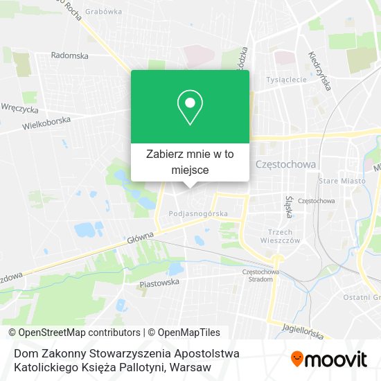 Mapa Dom Zakonny Stowarzyszenia Apostolstwa Katolickiego Księża Pallotyni