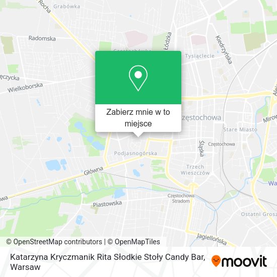 Mapa Katarzyna Kryczmanik Rita Słodkie Stoły Candy Bar