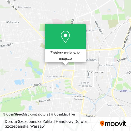 Mapa Dorota Szczepanska Zaklad Handlowy Dorota Szczepanska