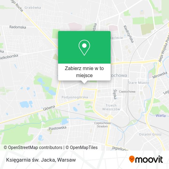 Mapa Księgarnia św. Jacka