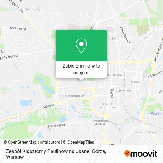 Mapa Zespół Klasztorny Paulinów na Jasnej Górze