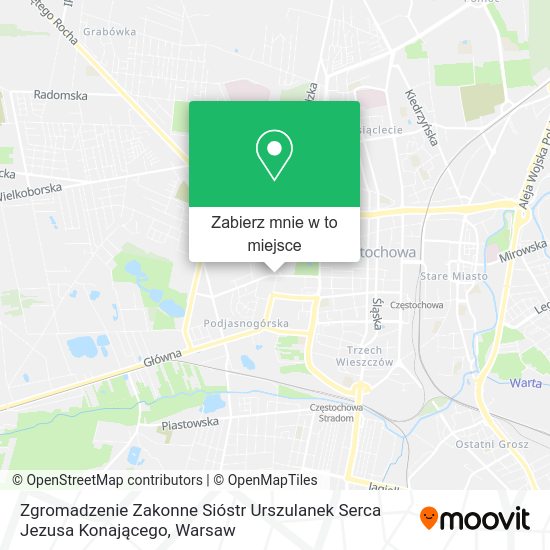 Mapa Zgromadzenie Zakonne Sióstr Urszulanek Serca Jezusa Konającego