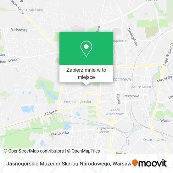 Mapa Jasnogórskie Muzeum Skarbu Narodowego