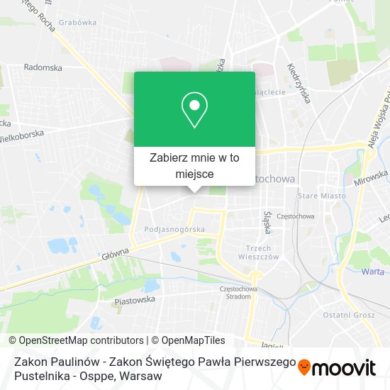 Mapa Zakon Paulinów - Zakon Świętego Pawła Pierwszego Pustelnika - Osppe